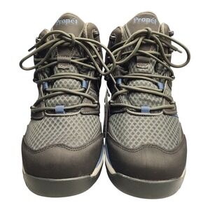 Propét Veymont Hiking‎ Boots Mens US 9 Wide 5E Gray Leather Waterproof Steel Toe